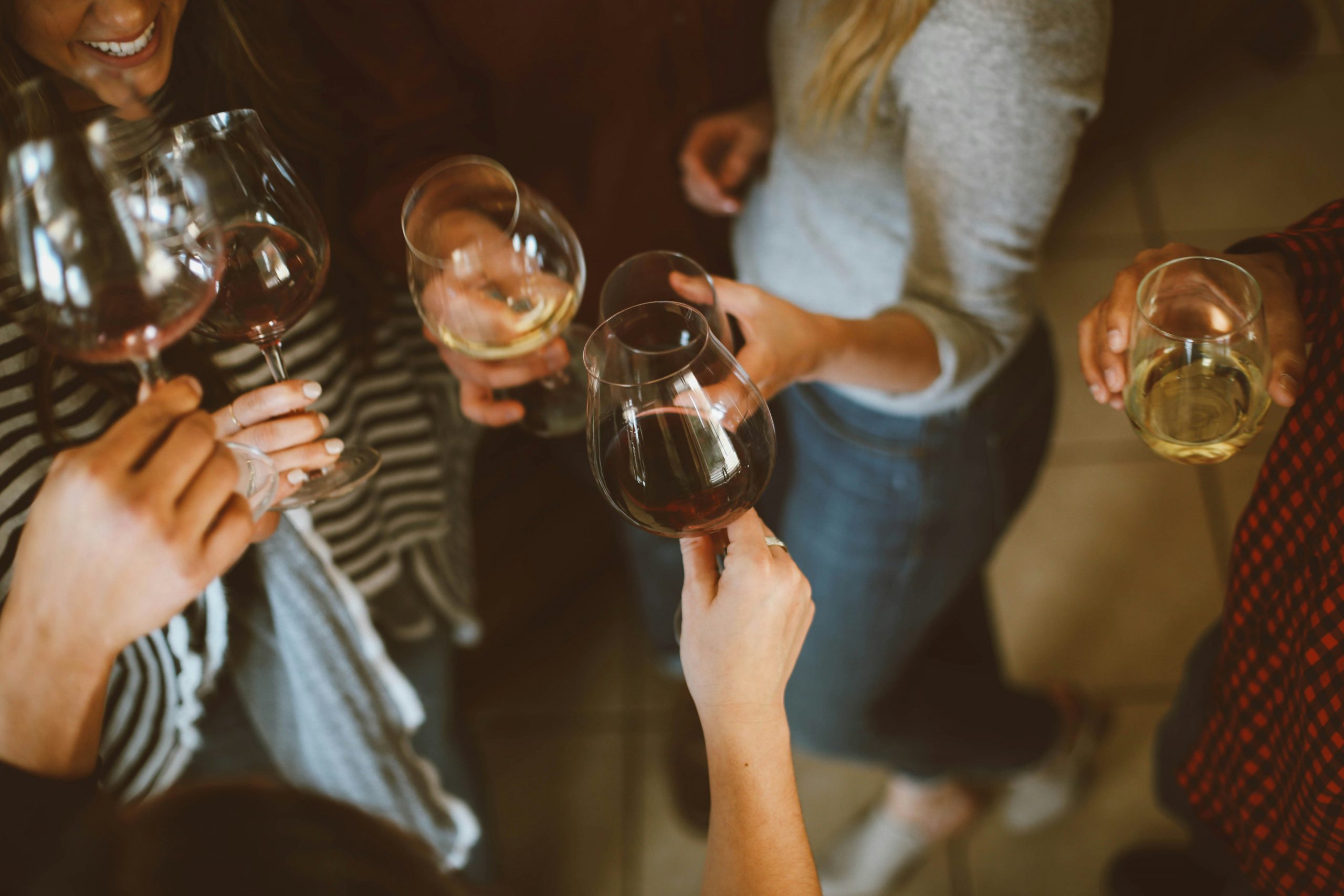 image of people having a glass of wine
